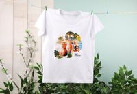 T-shirt kinderen wit Achterkant 9 - 11 jaar