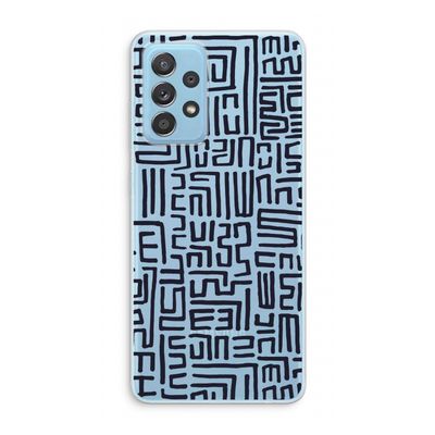 Moroccan Print: Samsung Galaxy A73 Transparant Hoesje