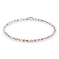 Glow 204.3001.19 Armband Koordschakel witgoud 2,8 mm 19 cm
