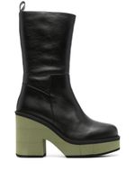 Paloma Barceló bottines Brook 100 mm en cuir - Noir