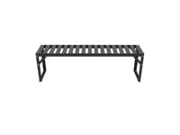 Vitavia Aluminium tafelblad, 121 x 28 x 39 cm, zwart