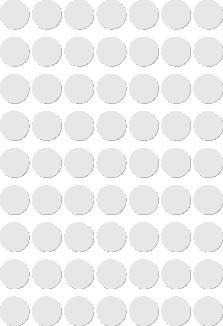 Apli ronde etiketten in etui diameter 10 mm, wit, 378 stuks, 63 per blad (2660)