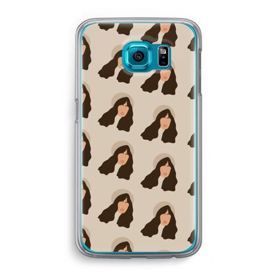 Bonjour mon amour: Samsung Galaxy S6 Transparant Hoesje