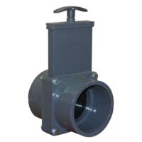 Valterra PVC Schuifkraan 90mm - Duurzame Controle voor Vijvers, Zwembaden & Spas