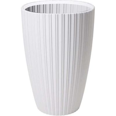 Bloempot - Garden ID - Fancy - 40 x 58 cm - Voor tuin, balkon of interieur - Wit