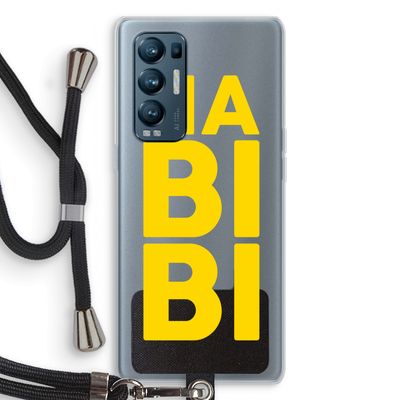 Habibi Majorelle : Oppo Find X3 Neo Transparant Hoesje met koord