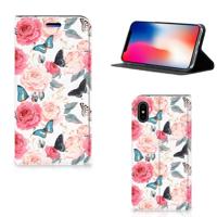 Apple iPhone X | Xs Smart Cover Butterfly Roses Apple iPhone X | Xs Smart Cover Butterfly Roses