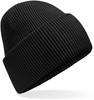 Beechfield CB385R Classic Engineered Deep Cuffed Beanie - Black - One Size