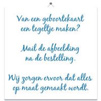 Kaartje op een tegeltje Kaartje op een tegeltje