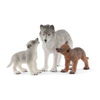 Schleich wild life wolvin met wolvenwelpen 42472