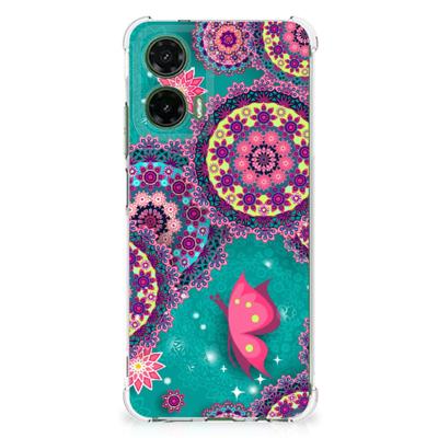 Motorola Moto G35 Back Cover Cirkels en Vlinders Motorola Moto G35 Back Cover Cirkels en Vlinders