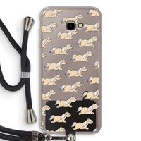 Ponys: Samsung Galaxy J4 Plus Transparant Hoesje met koord Ponys: Samsung Galaxy J4 Plus Transparant Hoesje met koord