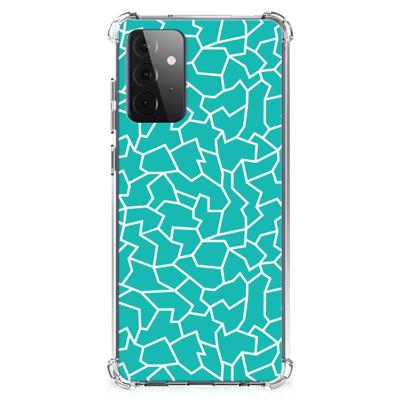 Samsung Galaxy A72 4G/5G Back Cover Cracks Blue Samsung Galaxy A72 4G/5G Back Cover Cracks Blue