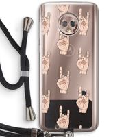 Rock: Motorola Moto G6 Transparant Hoesje met koord