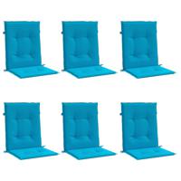 vidaXL Tuinstoelkussens 6 st 100x50x3 cm oxford stof blauw - thumbnail