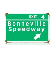 Bonneville Speedway Metalen Bord