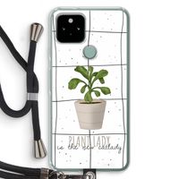 Kamerplant op vensterruit: Pixel 5 Transparant Hoesje met koord