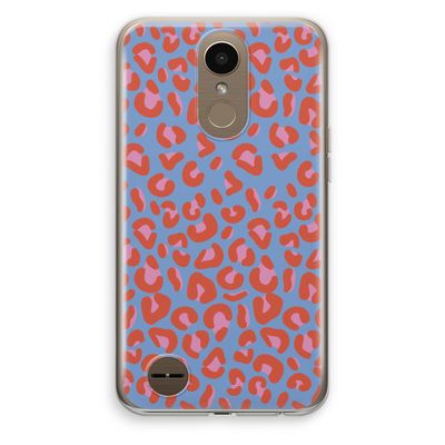Leopard blue: LG K10 (2017) Transparant Hoesje