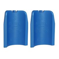 2x stuks koelelementen fles 300 ml 12 x 17 cm blauw - thumbnail