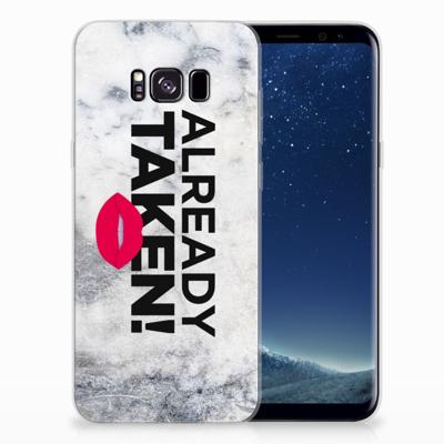 Samsung Galaxy S8 Plus | Siliconen hoesje | met naam Already Taken White