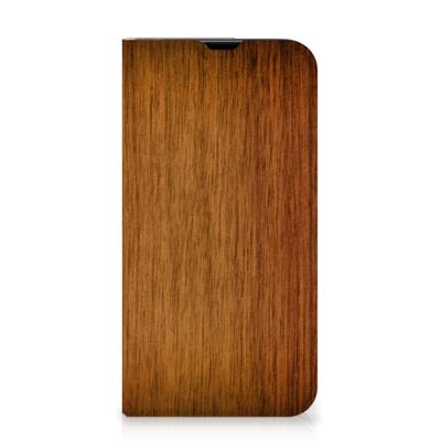 iPhone 13 Pro Book | Wallet Case | Donker Hout