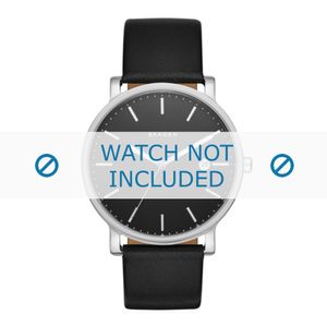 Horlogeband Skagen SKW6294 Leder Zwart 20mm