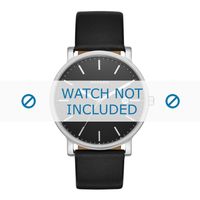 Horlogeband Skagen SKW6294 Leder Zwart 20mm - thumbnail