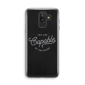 Capable: Samsung Galaxy J8 (2018) Transparant Hoesje