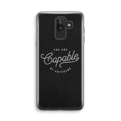 Capable: Samsung Galaxy J8 (2018) Transparant Hoesje