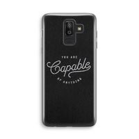 Capable: Samsung Galaxy J8 (2018) Transparant Hoesje