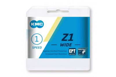 KMC z1 ept 112 schakels, 1/2 x 1/8, zilver, anti roest