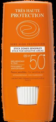 Eau Thermale Avène Zon Stick Gevoelige Zones SPF 50+