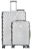 Calgary Kofferset 55+80cm Zilver