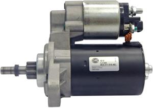 Startmotor / Starter HELLA, Spanning (Volt)12V, u.a. für VW, Seat, Ford, Audi, Skoda