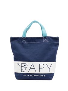 BAPY BY *A BATHING APE® sac cabas à logo imprimé - Bleu