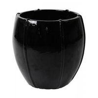 Moda pot bloempot 43x43x43 cm zwart - thumbnail