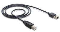 DeLOCK 1m USB 2.0 A - B m/m USB-kabel USB A USB B Zwart - thumbnail