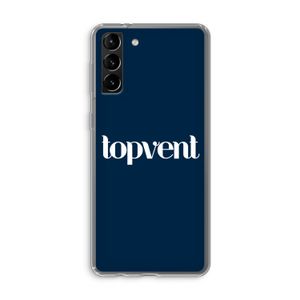 Topvent Navy: Samsung Galaxy S21 Plus Transparant Hoesje