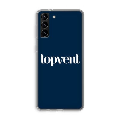 Topvent Navy: Samsung Galaxy S21 Plus Transparant Hoesje