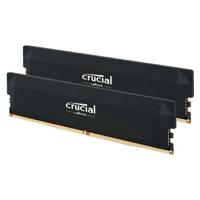 CRUCIAL Geheugen RAM PRO DDR5 - 6400 MHZ - 32GB Kit (16GBx2 - OC Gaming Geheugen Zwart - CP2K16G64C38U5B