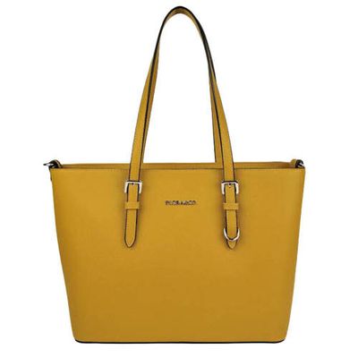 Flora & Co shopper geel