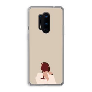 I drink wine: OnePlus 8 Pro Transparant Hoesje