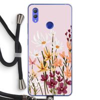 Painted wildflowers: Honor Note 10 Transparant Hoesje met koord