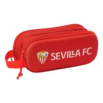 Pennenetui met 2 vakken Sevilla Fútbol Club Rood 21 x 8 x 6 cm 3D