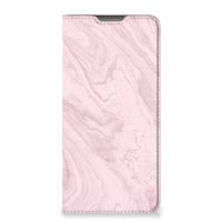 Motorola Moto G52 | Moto G82 Standcase Marble Pink - Origineel Cadeau Vriendin