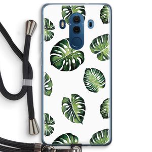 Tropische bladeren: Huawei Mate 10 Pro Transparant Hoesje met koord