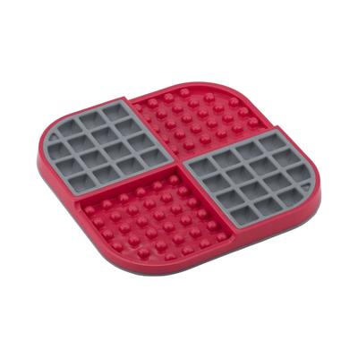 Voerbak voor honden Lickimat Polypropyleen TPR Rood