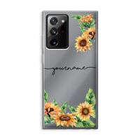 Zonnebloemen: Samsung Galaxy Note 20 Ultra / Note 20 Ultra 5G Transparant Hoesje