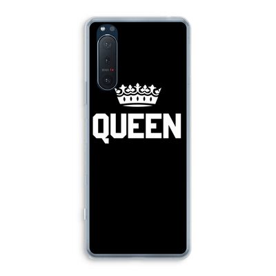 Queen zwart: Sony Xperia 5 II Transparant Hoesje