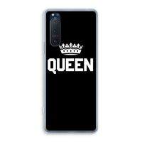 Queen zwart: Sony Xperia 5 II Transparant Hoesje
